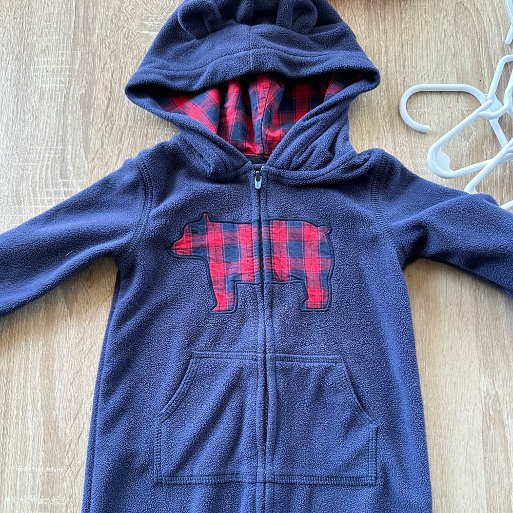 Carter's Multicolor Buffalo Check Zip-Up